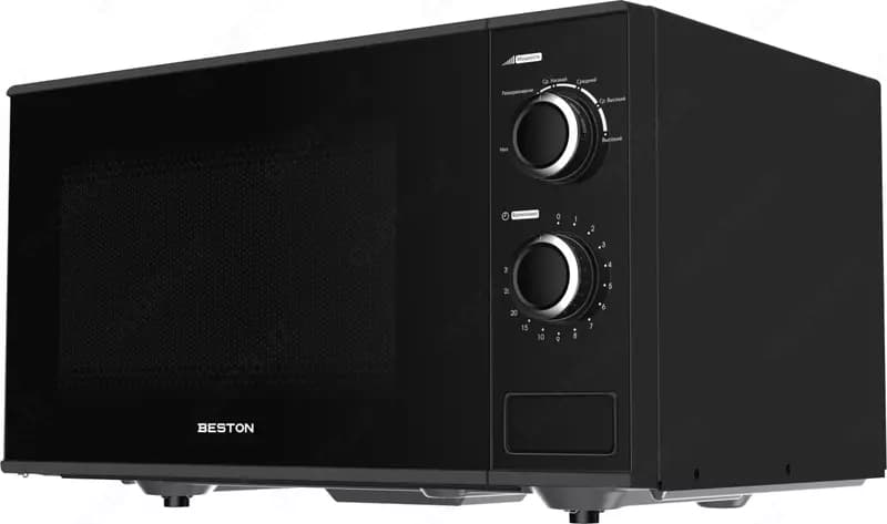 Микроволновая печь ”BESTON” SM2001-B, 700W, 20 л (Черная/серебристая) — 1