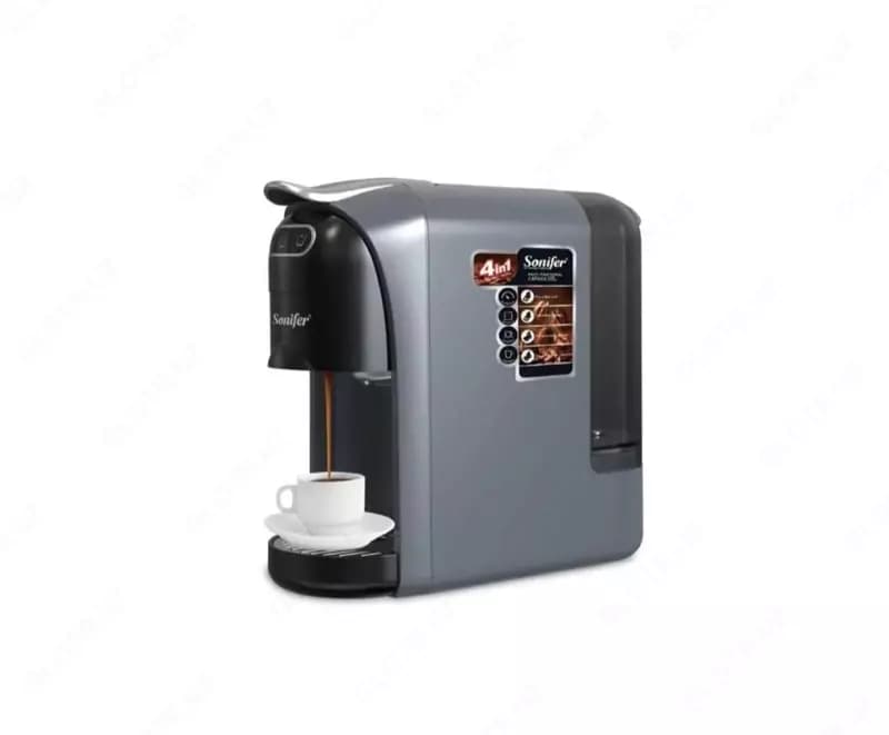 Кофеварка 4 в 1 (капсульная) ”SONIFER” SF-3579, 400W (Черная/серебристая) — 2