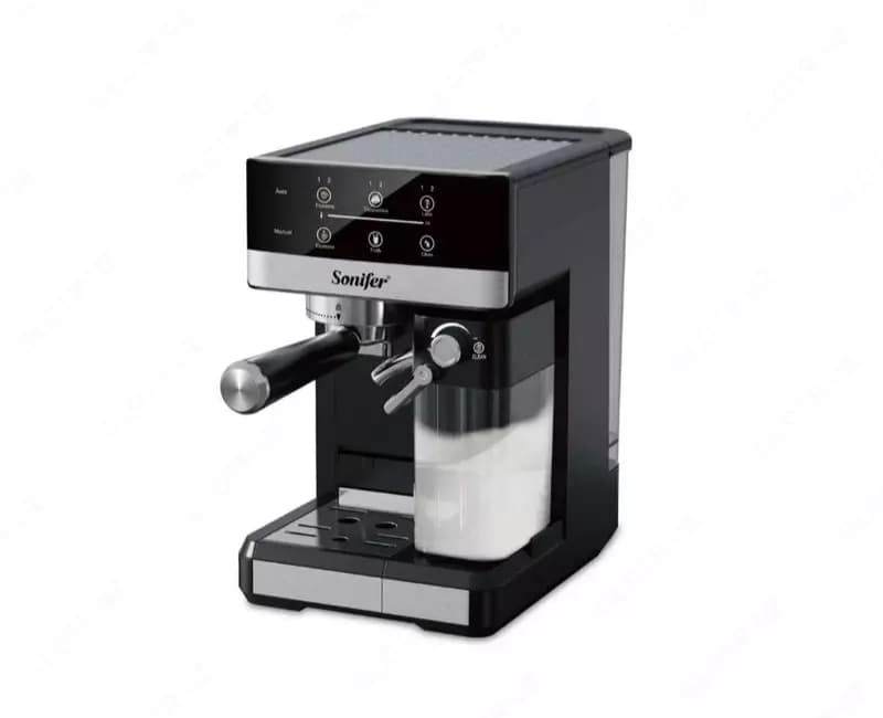 Кофемашина ”SONIFER” SF-3575 , 1350 W (Стальной/черный) — 3