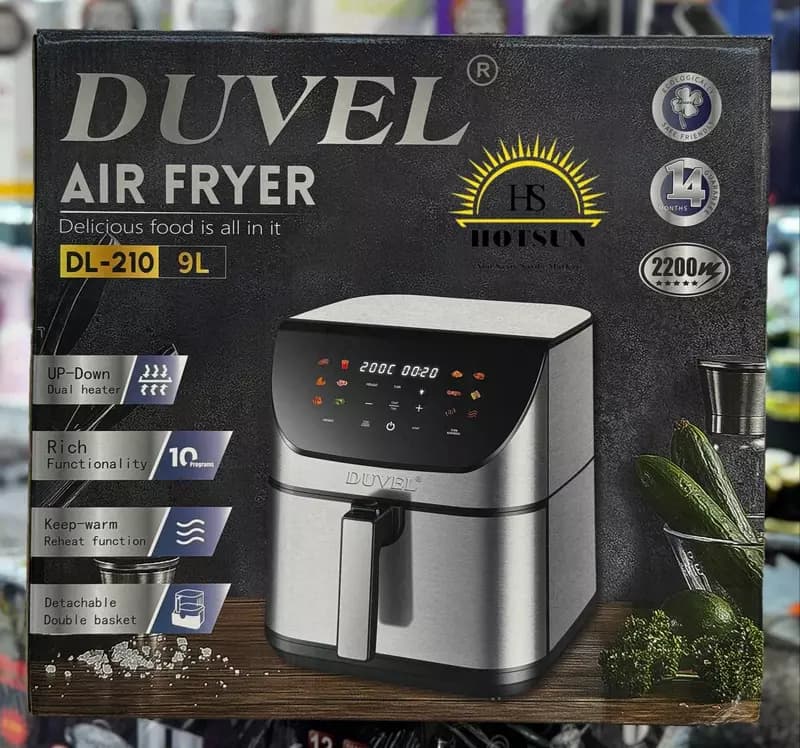 Аэрофритюрница (аэрогриль) ”DUVEL” DL-210, 2200W, 9 л. (Германия) — 2