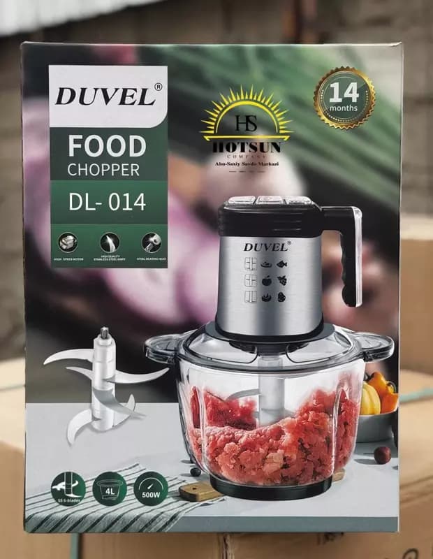 Многофункциональный кухонный чоппер (измельчитель) ”DUVEL” DL-014, 500W, 4 л., 6 ножей (Германия) — 2