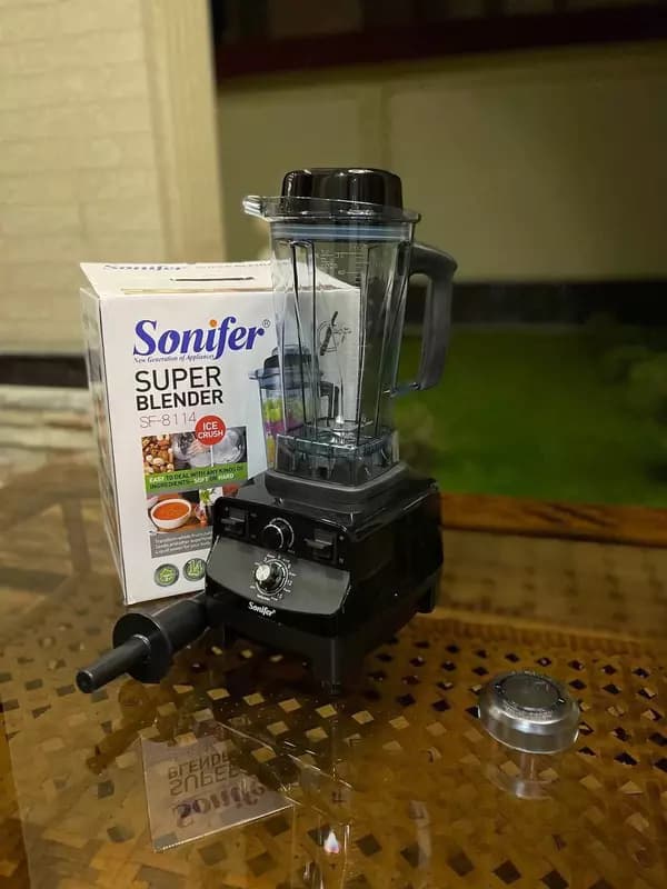 Электрический блендер ”SONIFER” SF-8114, 1200W (Стальной/черный) — 2