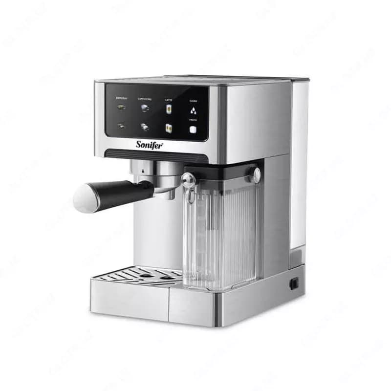 Кофемашина ”SONIFER” SF-3587, 1350 W (Стальной/черный) — 2