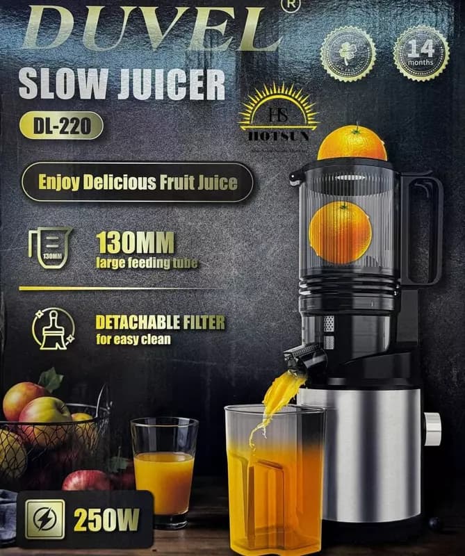 Соковыжималка Slow Juicer ”DUVEL” DL-220, 250W, 130 мм (Германия) — 1