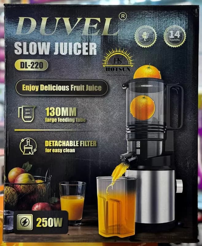Соковыжималка Slow Juicer ”DUVEL” DL-220, 250W, 130 мм (Германия) — 2