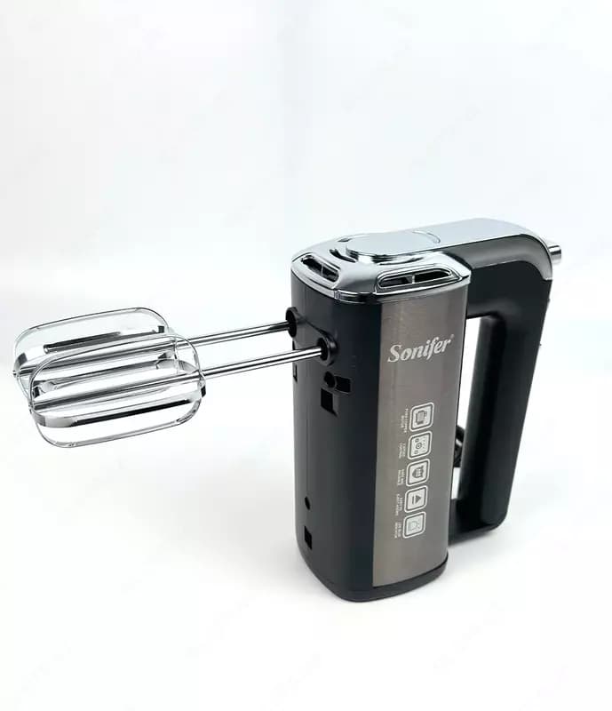 Ручной миксер ”Sonifer” SF-7038C, 500 Вт, 5 режимов, Турбо режим, 4 насадки (Китай) Металлик/черный — 3