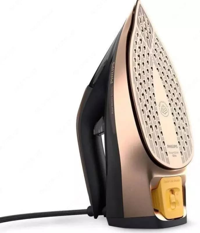 Бытовой паровой утюг ”PHILIPS” DST8041, 3000 W (Темно-серый/золотистый) — 2