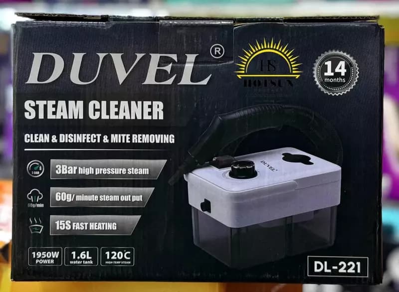 Пароочиститель (пылесос) ”DUVEL” DL-221, 1950W, 3 бар., 1.6 л. (Германия) — 2