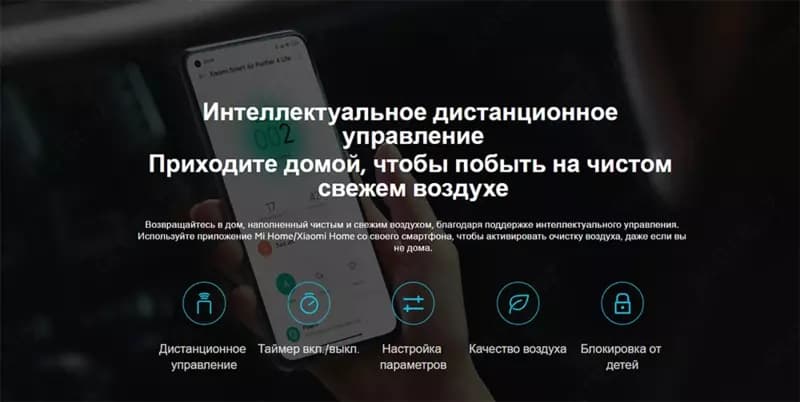 Очиститель воздуха 43 м² Xiaomi Smart Air Purifier 4 Lite — 5