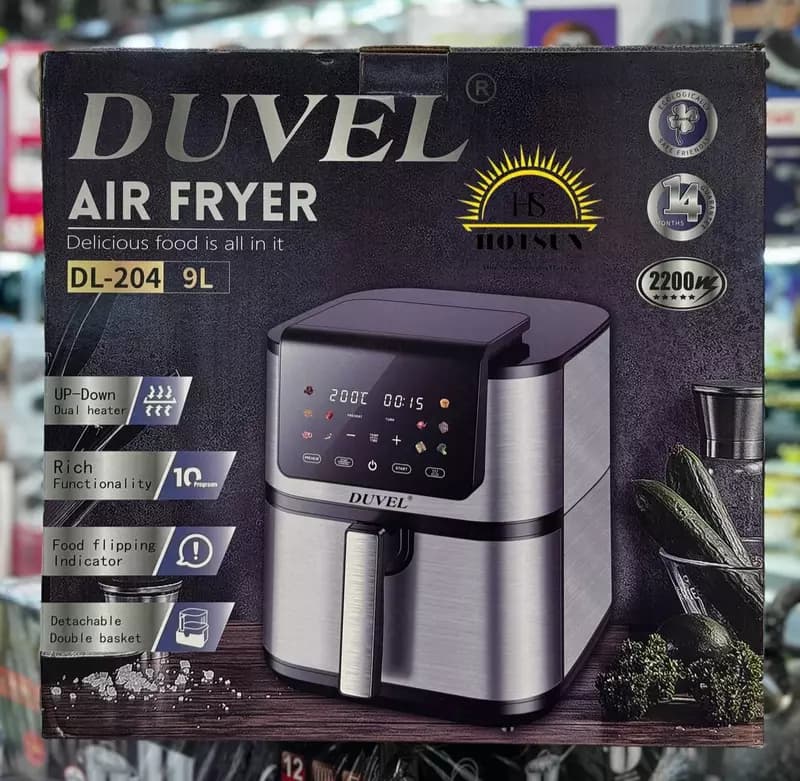 Аэрофритюрница (аэрогриль) ”DUVEL” DL-204, 2200W, 9 л. (Германия) — 2