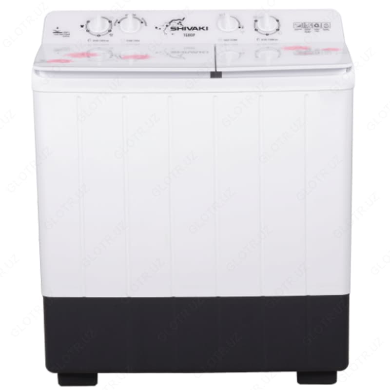 Полуавтоматическая стиральная машина Shivaki TG 80 P, 8кг Белый/Розовый — 1