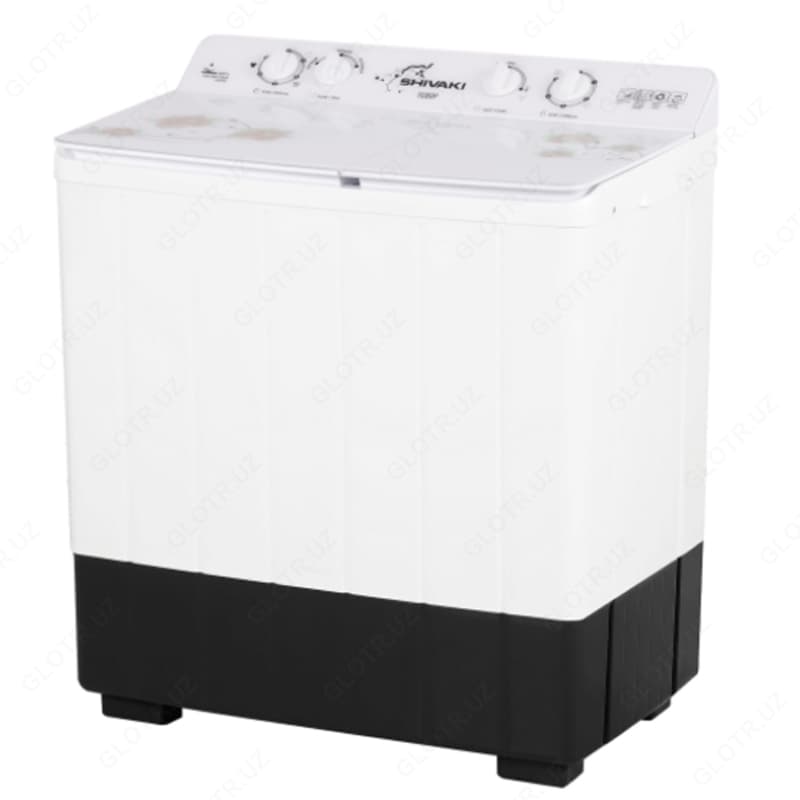 Полуавтоматическая стиральная машина Shivaki TG 80 P, 8кг Белый/Розовый — 2