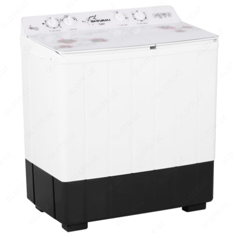 Полуавтоматическая стиральная машина Shivaki TG 80 P, 8кг Белый/Розовый — 3