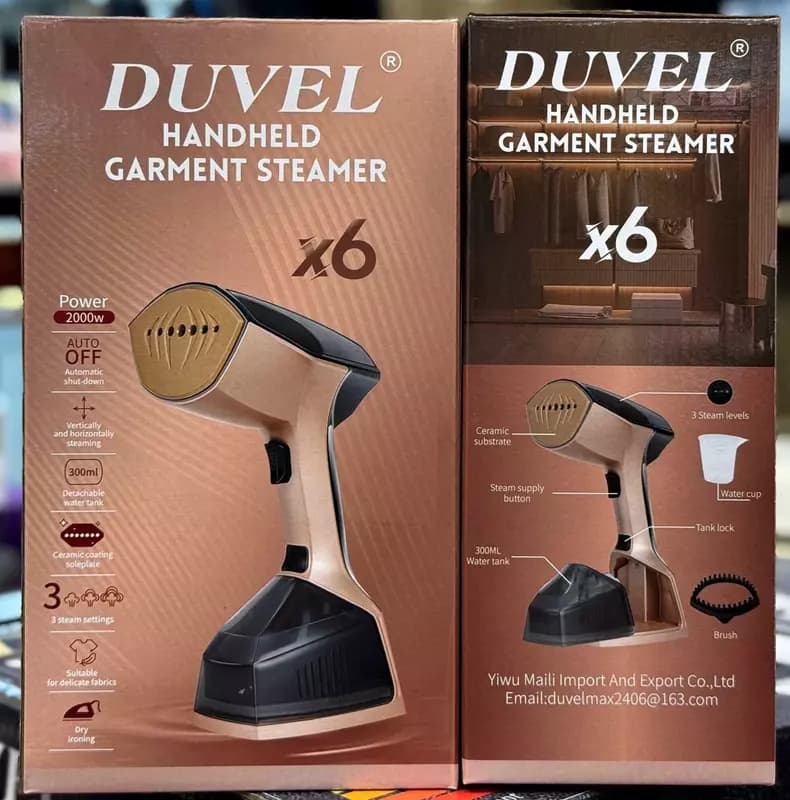 Отпариватель для одежды (ручной) ”DUVEL” X6, 2000W, 300 мл., 3 режима (Германия) — 2
