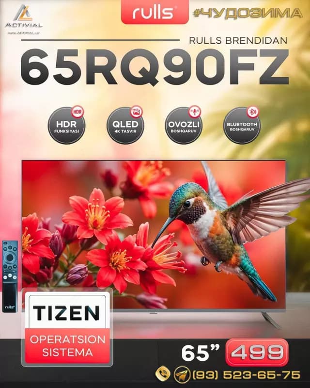 АКЦИЯ! телевизоры Rulls 65 QLED по СУПЕРЦЕНЕ! — 2