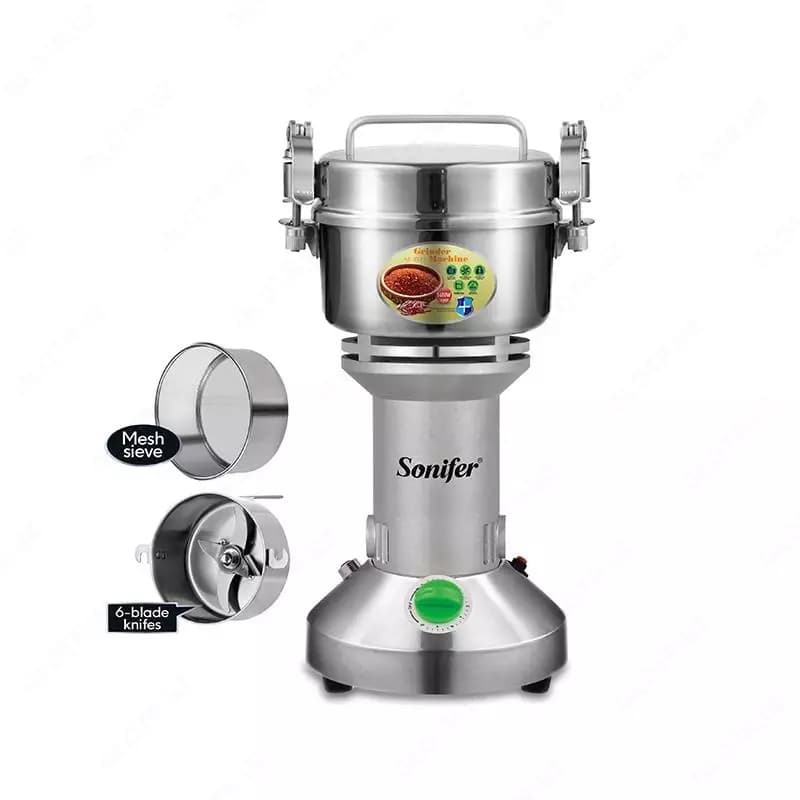 Кофемолка ”SONIFER” SF-3577, 1480 W (Серебристый) — 2