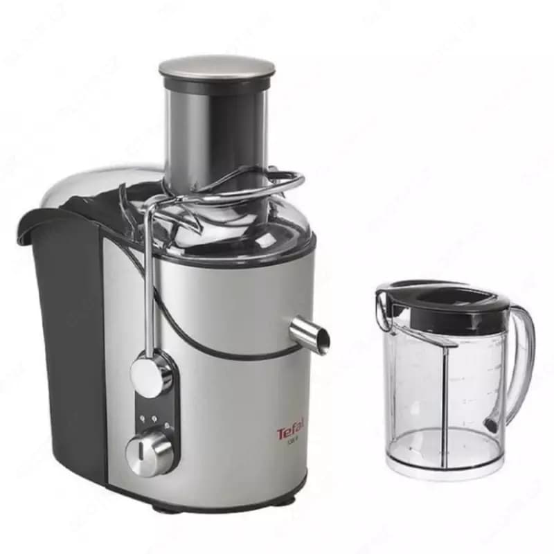 Бытовая соковыжималка (центробежная) ”Tefal” TF-5089, 1200Вт, 2 скорости, 800 мл. (Франция) Металлик/Черная — 1