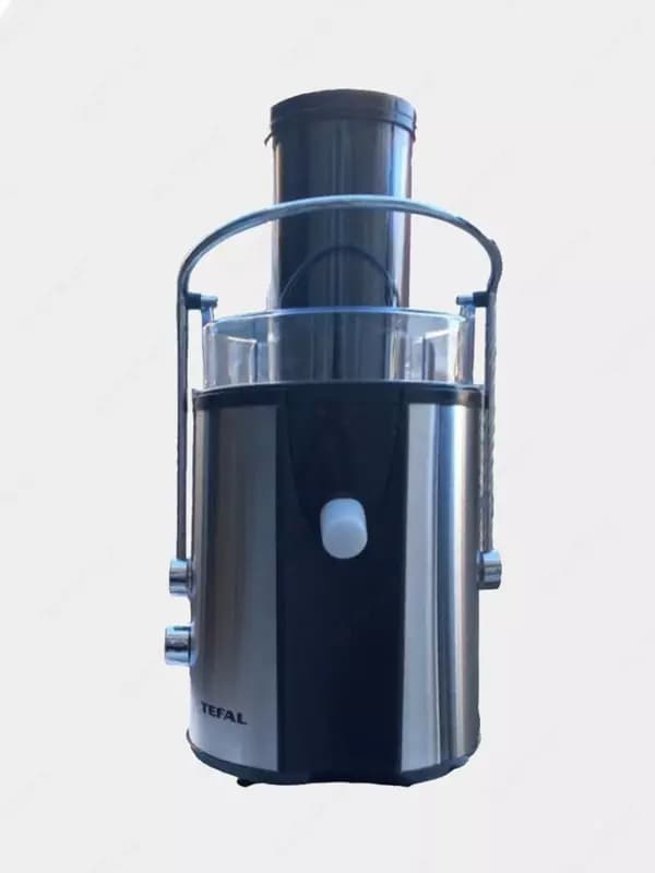 Бытовая соковыжималка (центробежная) ”Tefal” TF-5089, 1200Вт, 2 скорости, 800 мл. (Франция) Металлик/Черная — 2