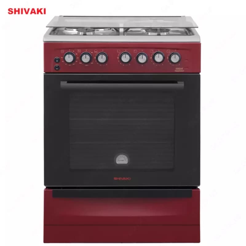 Комбинированная плита Shivaki 6302-K Бордовый — 1