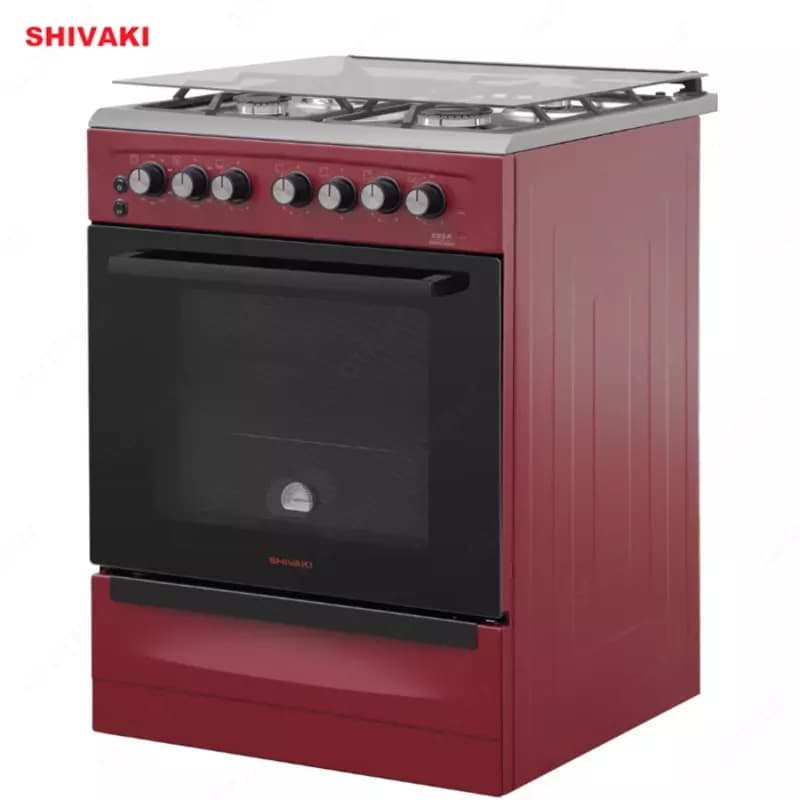 Комбинированная плита Shivaki 6302-K Бордовый — 3