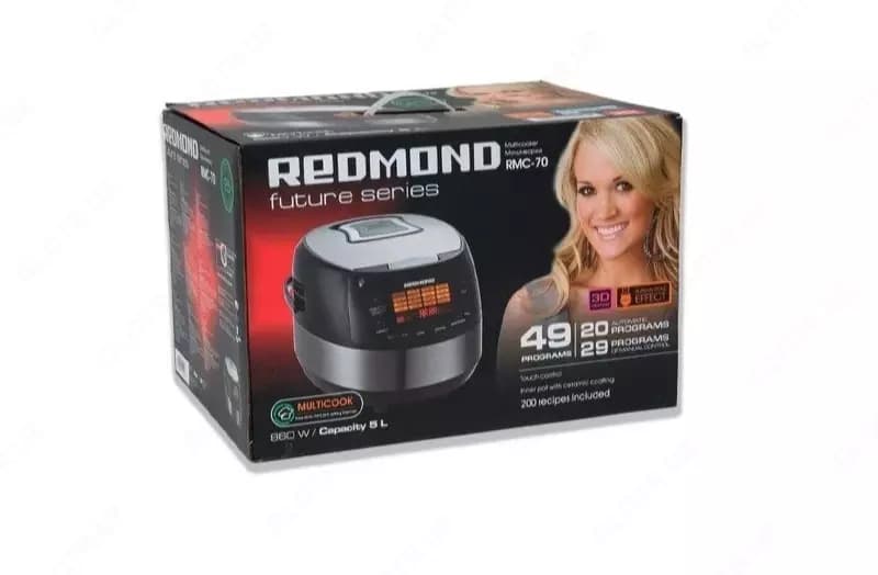 Мультиварка ”REDMOND” RMC-M70, 860W, объем 5 л, 49 прогр. (Черный/серый) — 5