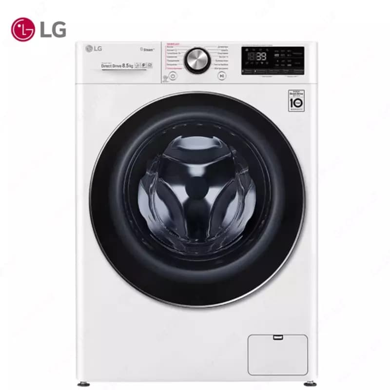 Стиральная машина автомат LG F2V9GW9W Steam+, TurboWash39, AI DD,ThinQ, 8.5кг Белый — 1
