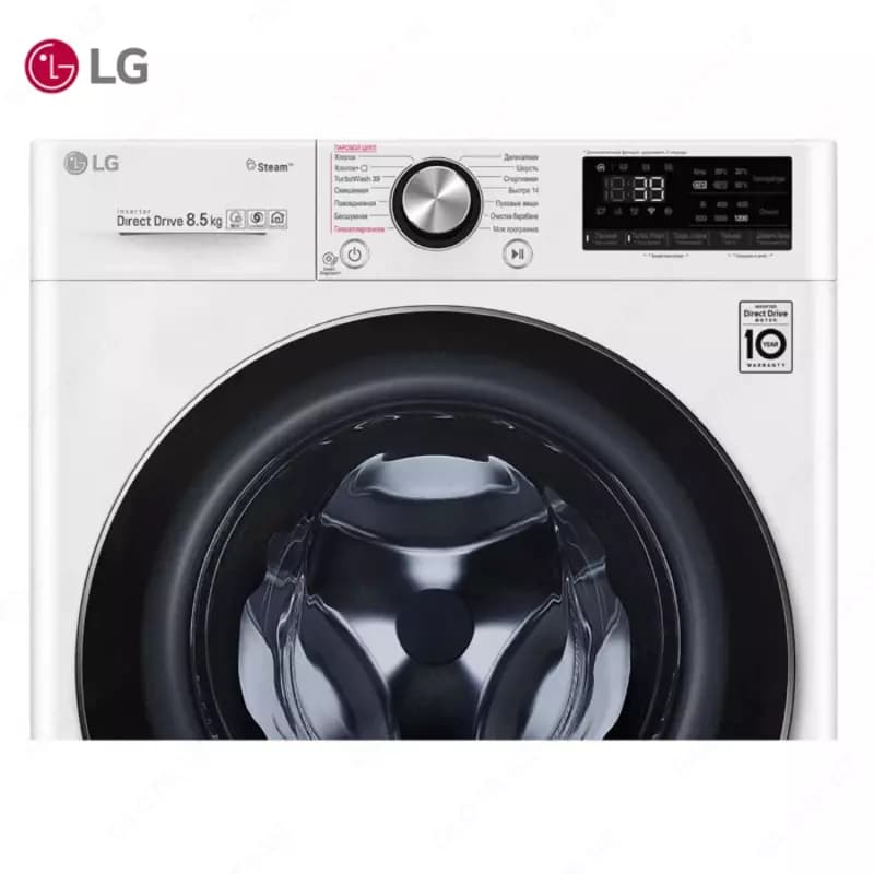 Стиральная машина автомат LG F2V9GW9W Steam+, TurboWash39, AI DD,ThinQ, 8.5кг Белый — 6