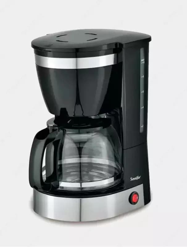 Кофеварка (капельная) ”SONIFER” SF-3565, 800W (Черная/серебристая) — 2