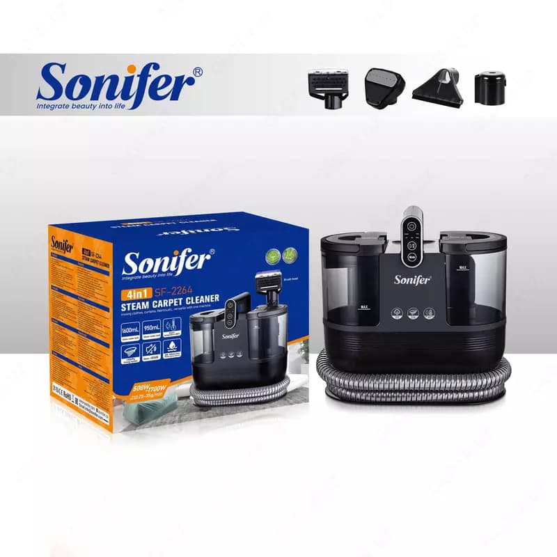 Пароочиститель Sonifer, SF-2264, 4in1 Steam Carpet Cleaner — 1