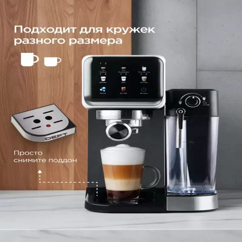 капсульная и Рожковая кофемашина кофеварка DEFT DT009 Кофемашина 3 в 1 — 2