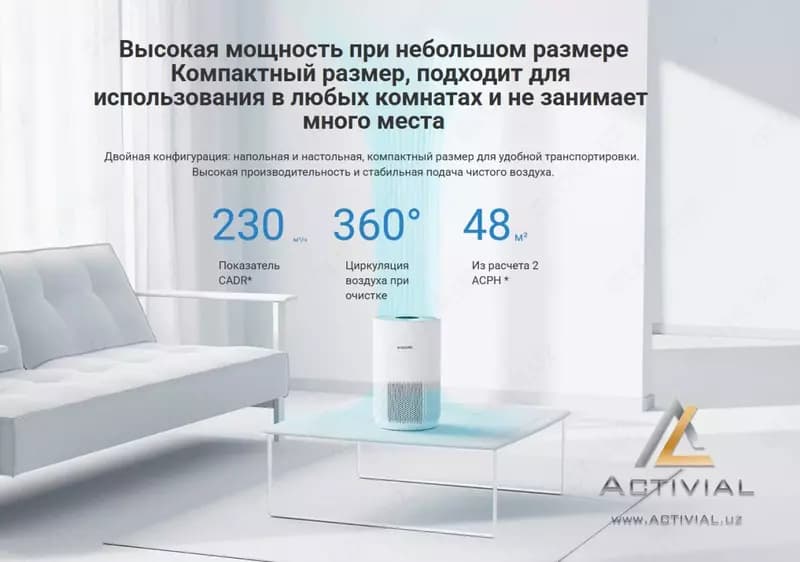 Очиститель воздуха Xiaomi Smart Air Purifier 4 Compact — 6