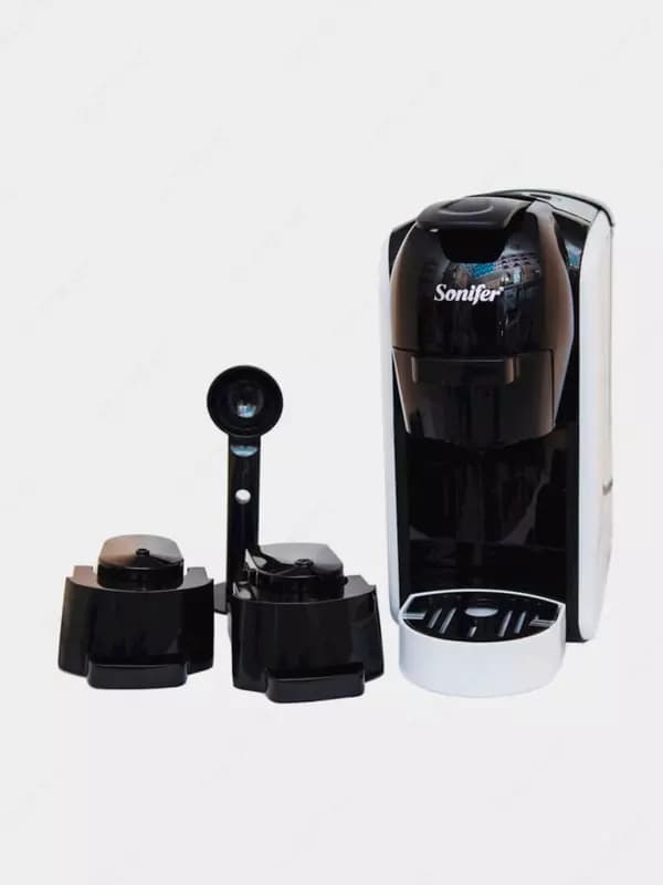 Автоматическая кофемашина (капсульная) 3 в 1 ”SONIFER” SF-3539, 1450Вт, 600 мл (Китай) Белая/черная — 2
