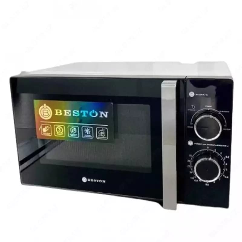 Микроволновая печь ”BESTON” SM2005-МВ, 700W, 20 л (Черная/серебристая) — 1