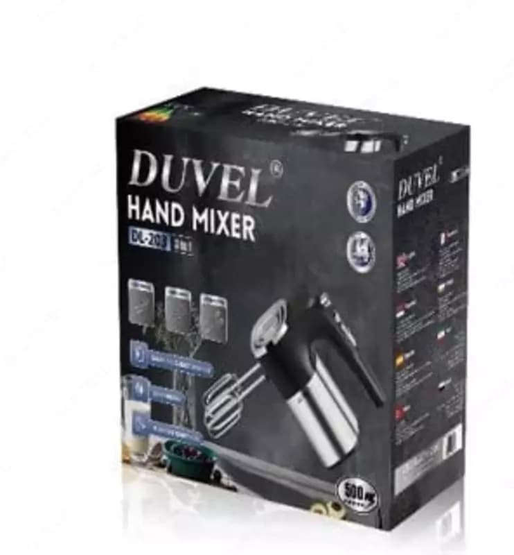 Ручной миксер 3 в 1 ”DUVEL” DL-203, 500W, 5 скоростей, Турбо режим (Германия) — 2