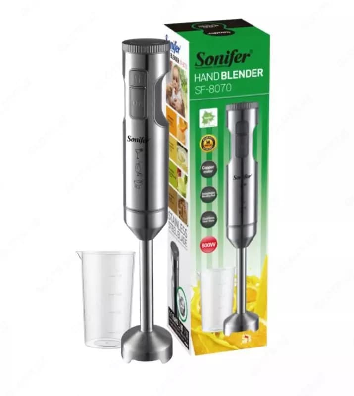 Погружной блендер ”Sonifer” SF-8070, 800W (Серебристый) — 1
