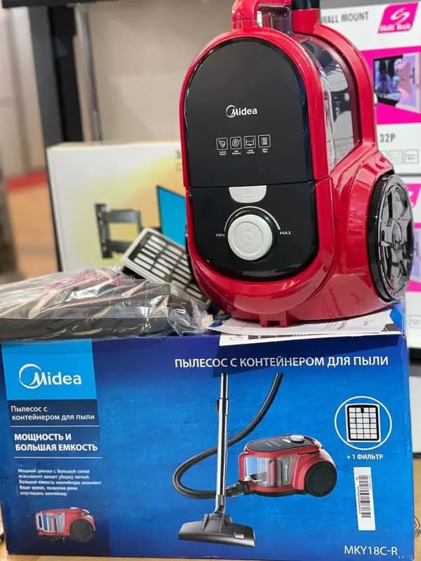 Пылесос ”Midea” MKY 18C-R, 2000 Вт (Красный/черный) — 2