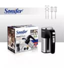 Ручной миксер ”Sonifer” SF-7077, 2 насадки, 500W, 5 скоростей+турбо режим (Серебристый/черный)