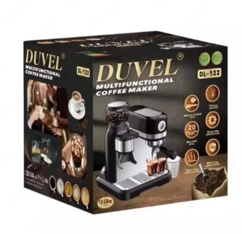 Многофункциональная кофеварка 3 в 1 ”DUVEL” DL-122 , 1650W, 20 бар. (Германия) — 2