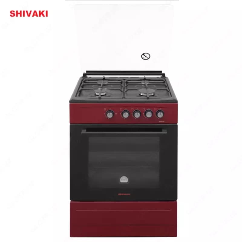 Газовая плита Shivaki 6400-G Бордовый — 4