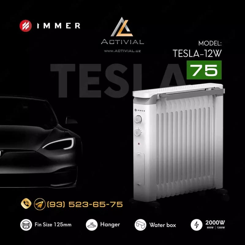 Новинка 2023 - масляные обогреватели Immer Tesla для сверхскоростного обогрева помещений! — 1
