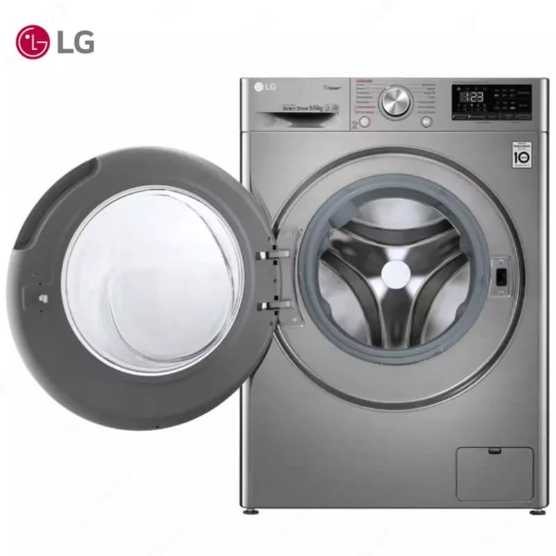 Стиральная машина автомат LG F4V5VG2S EcoHybrid, AI DD,Сушка, ThinQ, 9/6кг, Серый — 4