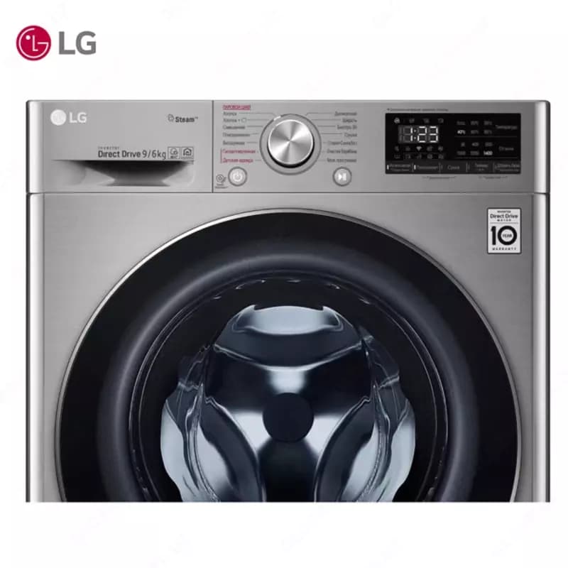 Стиральная машина автомат LG F4V5VG2S EcoHybrid, AI DD,Сушка, ThinQ, 9/6кг, Серый — 6