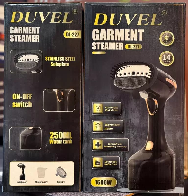 Отпариватель для одежды (ручной) ”DUVEL” DL-227, 1600W, 250 мл., 35 г/мин (Германия) — 2