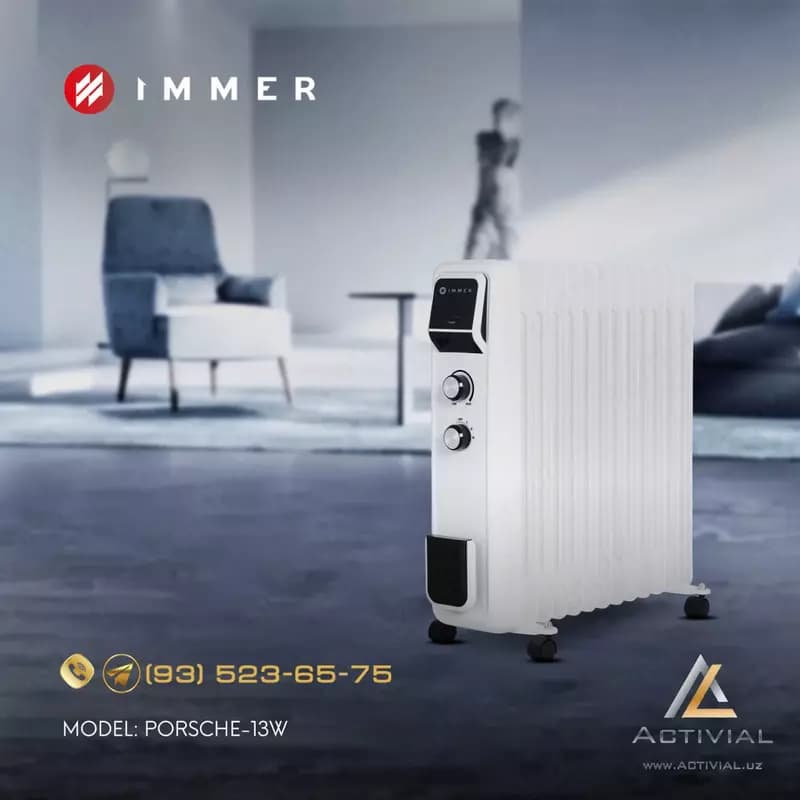 Новинка 2023 - масляные обогреватели Immer Porsche для сверхскоростного обогрева помещений! — 2