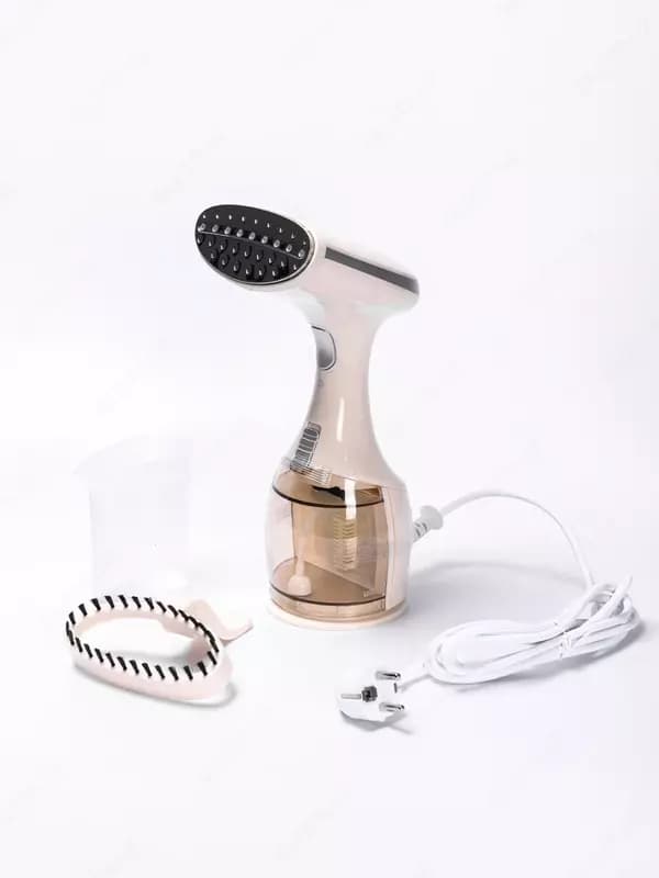 Бытовой отпариватель - щетка для одежды (ручной) ”DUVEL” DL-0884B, 1800W, 30 г/мин, 300 мл (Китай) Розовый/Белый — 2