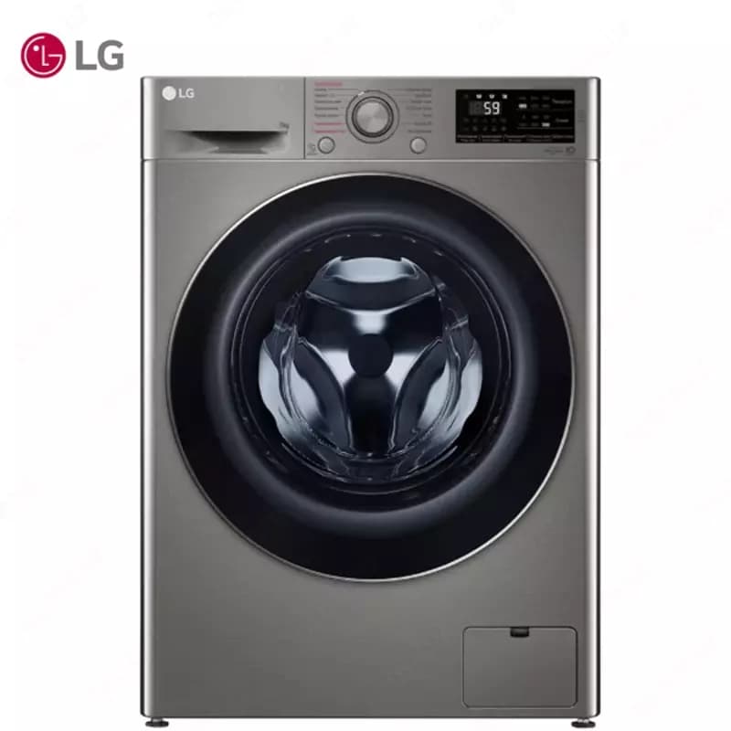 Стиральная машина автомат LG F2J6HSDS 7кг Steam Серый — 1