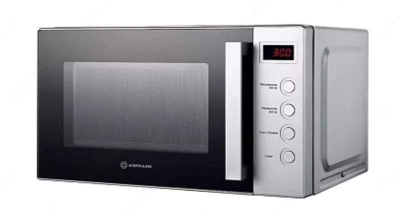 Микроволновая печь ”Hofmann” MW720DHSS/HF (Серебристая/Черная) 20 л — 2