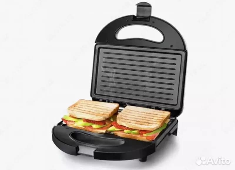 Тостер-гриль 3 в 1 ”Gipfel” 1153, 800Вт, 3 сменные панели (Германия) Белый/черный — 2