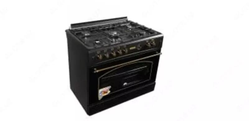 Газовая плита ”Бирюса U90GG90BL” (Черная) 60 х 90 см — 1