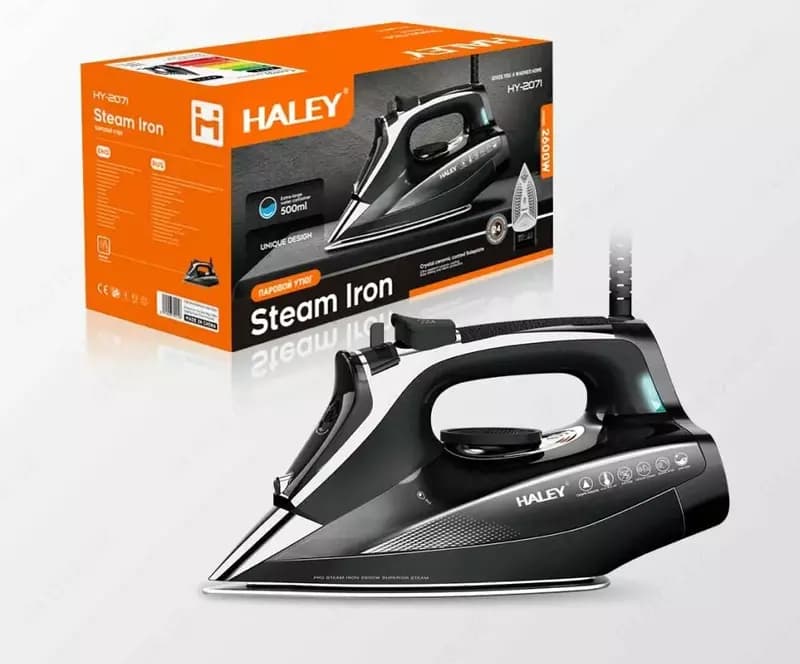 Паровой утюг ”Haley”, 2600 Вт, 150 г/мин, 500 мл. (Германия) Ассортимент — 3
